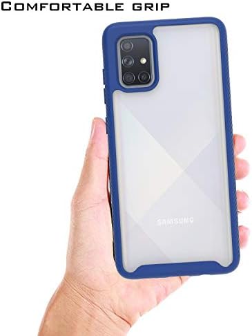 Caixa de telefone celular UNC Pro 2 em 1 para Samsung Galaxy A71 5G versão, Proteção de borda inteira pesada Tampa de