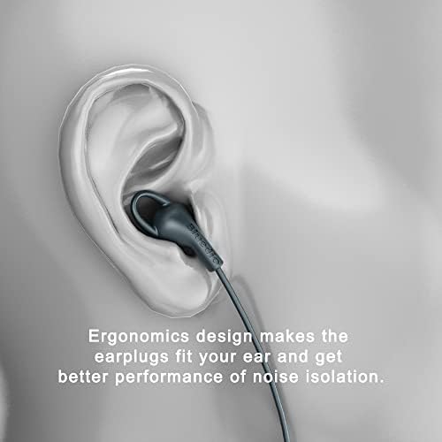 Plugues de ouvido silenciosos do Bluedio ne Pro para redução de ruído - Proteção auditiva super macia e reutilizável em silicone flexível