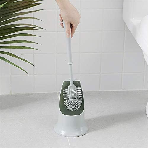 Teerwere doméstico de aço inoxidável escova de vaso sanitário pincel de vaso sanitário conjunto de cabelos macios sem