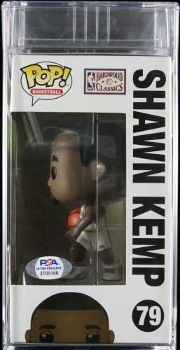 Shawn Kemp assinou o Funko Pop 79 PSA/DNA Encapsulado Auto Grau 10 Gem Mint - figuras autografadas da NBA