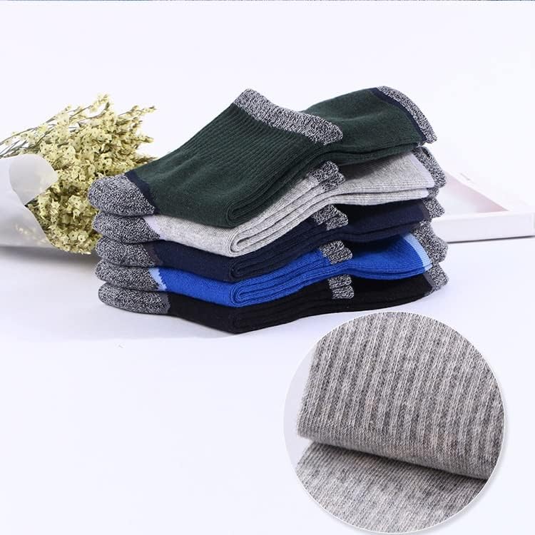 N/A 5 pares de meias de algodão masculinas esportam homens de seco rápido de outono meias de inverno para trekking masculino