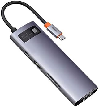 MBBJM 8 em 1 Tipo C Hub USB C Hub SD Reader PD 100W Carregador USB 3.0 Splitter da estação de hub de hub
