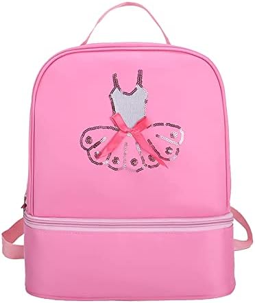 Backpack de dança de balé de Yitengteng para meninas bolsa rosa para garotas para dança para criança bolsa de dança ginástica
