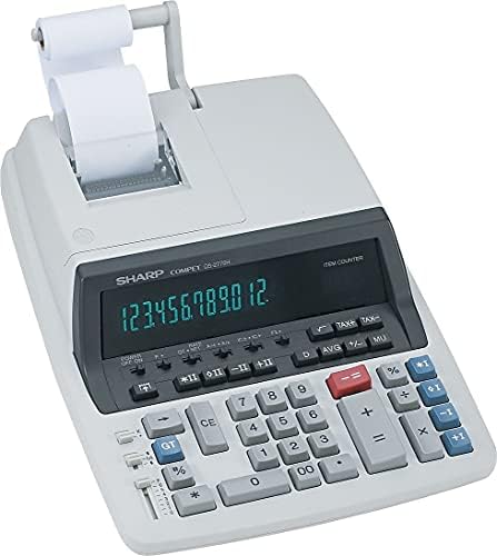 Sharp QS2770H QS-2770H Calculadora de impressão de fita de duas cores Black/Red Print 4.8 linhas/s