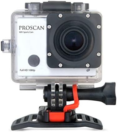 Câmera de vídeo esportes e de ação à prova d'água Pac100 PROSCON, prata