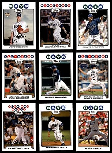 2008 Topps Update Tampa Bay Rays quase completo Team Set Rays Bay Rays NM/MT Rays