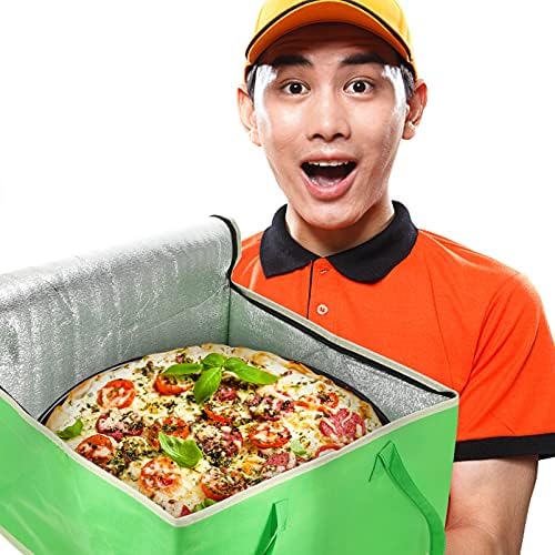 Bolsa térmica à prova d'água para entrega e entrega de alimentos frios e quentes ou entrega de pizza, saco de mercearia