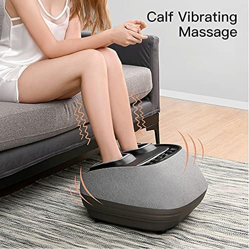 Aicntech Intelligent Foot Massager com calor, massageador de pés Shiatsu, quatro em um com amasso, massagem com os pés