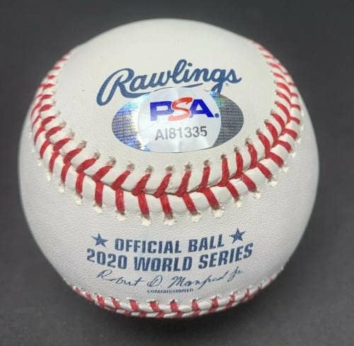 Dylan Floro assinou o beisebol da World Series 2020 WS Champs PSA AI81335 - Bolalls autografados