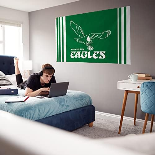 RICO INDUSTRIES NFL REMBACK/RETRO 3 'x 5' Bandeira de bandeira única - interna ou externa - decoração em casa