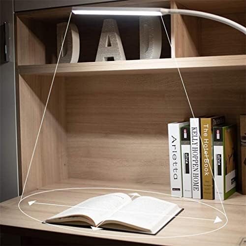 Lâmpada de mesa de LED adsrb diminuído com braçadeira de braçadeira de leitura de leitura clara de lâmpada de cabeceira de