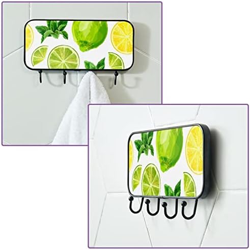Ganchos de parede para ganchos de utilitário pendurados, frutas de limão, ganchos de banheiro ganchos de cozinha ganchos adesivos