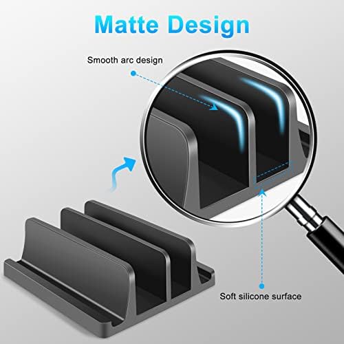 Stand Avakot Laptop vertical, suporte para laptop vertical de 2 slot feito de plásticos abdominais premium, projetando para