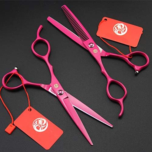 ZZBB Profissional de penteado canhoto profissional Scissors Premium 5,5 Definir personalidade de tesoura afiada de tesoura