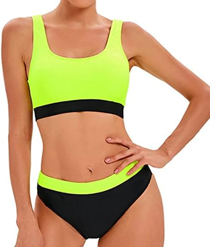 AMILEY MEMAN FILIDADE FELIZATOS Conservadores Halter Color Sports Swimsuits de maiô dividido