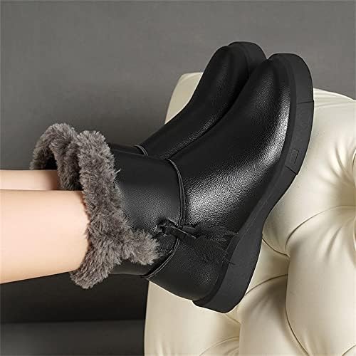 Sapatos de inverno para mulheres e botas de inverno de veludo botas de água quente, senhoras, botas de borracha de borracha