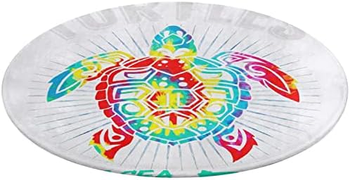 Dye de tie hippie Salve as tartarugas tapetes de área macia para quarto tapetes berçários garotas tapetes para sala de estar Ranta lavável para quarto berçário quarto dormitório de quarto fofo tapete Décor31.4 × 31.4in