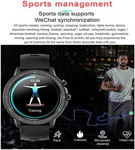 UCCE Bluetooth SmartWatch, rastreador de fitness de tela de toque completa de 1,3 polegada, monitor de sono com frequência cardíaca, rastreador de atividades Pedômetro SMS Notificação do relógio de notificação, D