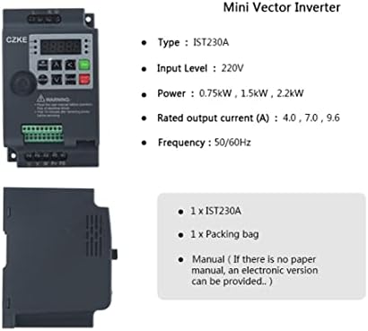 MAMZ Inversor IST230A 3P 220V/380V 0,75kW/1,5kW/2,2kW Frequency Frequency Conversor Frequência Frequency Frequency Drive