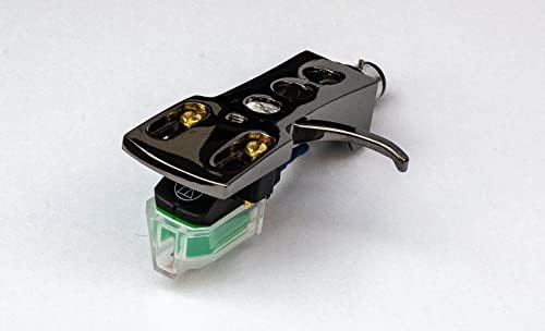 Casta da cabeça de titânio com caneta elíptica vm95e, cartucho, conexões Silver Litz e V2 Pro lubrificante para Audio Technica