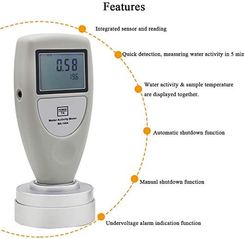 CGOLDENWALL Handheld Water Atividade Medidor WA-160A alimentos aw Tester Ferramenta de analisador de água do medidor