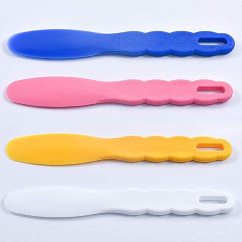 3pcs tigelas de mistura de borracha flexíveis, espátulas de plástico de borracha dental para materiais de alginato e gesso