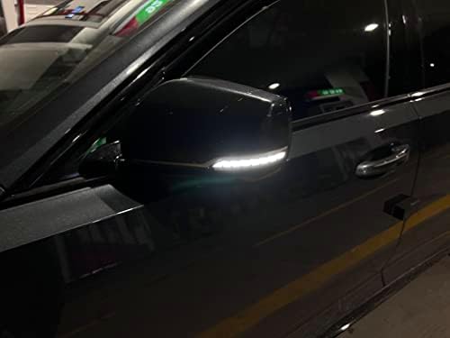 LED-Mirror-sequencial-virar-signal-Light-Parking-Puddle-Black-Verion para Cadillac CT5 CT6