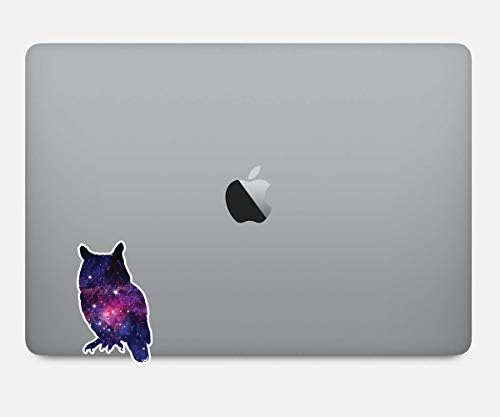 Adesivos de coruja adesivos de galáxia - adesivos para laptop - decalque de vinil de 2,5 - laptop, telefone, tablet adesivo de decalque de vinil S1238