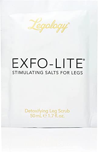Legologia Exfo -Lite de alto desempenho esfoliante Scrub de sal para pernas e corpo - Selecione Tamanho do pacote