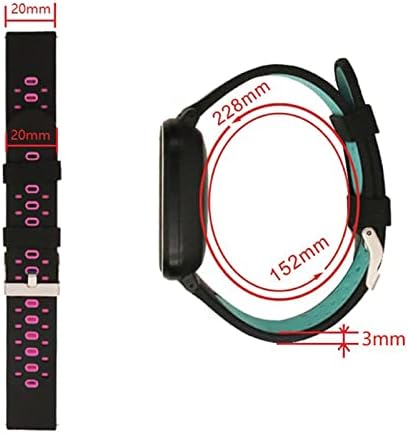 Hwgo 20mm colorido tira de banda de vigilância para precursores de garmin 245 245m 645 music vivoactive 3 esportes silicone smart watchband pulseira