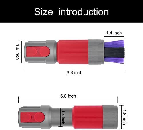 Coodss Rastreio de pó de pó de coodss compatível com Dyson V7 V8 V10 V11 V15 A aspirador de pó, escova de remoção de pó de cerdas macias,