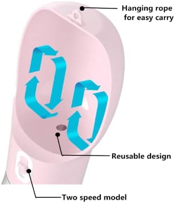 Garrafa de água de viagem para cachorro, portátil Dog Water Bottle Botting Bottle Bottle Cup Dishbox Dispenser para caminhada para caminhadas, Multifuncional água ao ar livre e tigela de comida para cães e gatos （rosa)