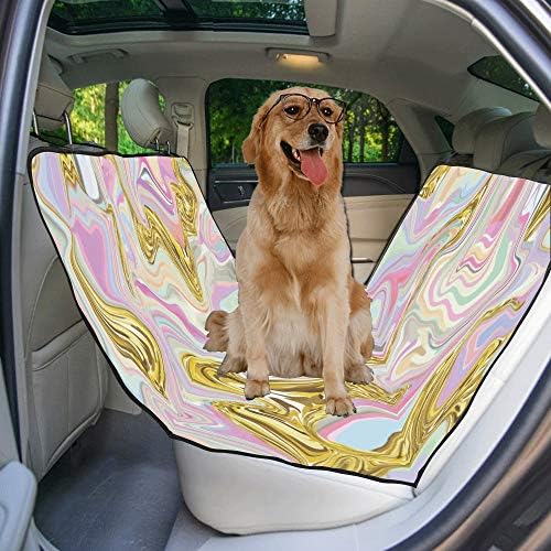 Enevotx Tampa de assento para cachorro Design de mármore personalizado estilo arte impressão de texturas capas de assento de carro para cães impermeável não deslizamento durável