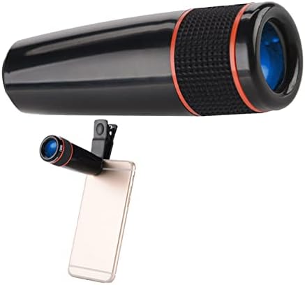 12x Kit de lente da lente da câmera do telefone 6 em 1, kit universal de alta definição, para a maioria dos telefones celulares, boa reprodução de cores