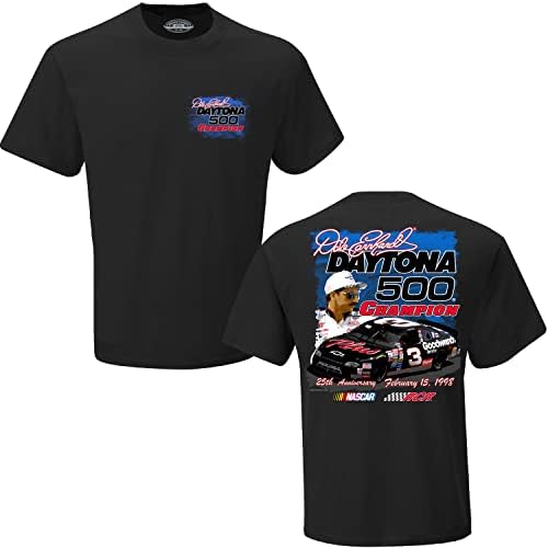 Dale Earnhardt Sr #3 GM Goodwrench Car 2 lados Daytona 500 Anniversary Adult Nascar Black Shirt