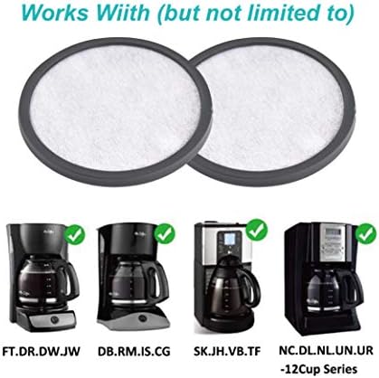 Hiwater 24 Packs Coffee Filters Discos compatíveis com MR Filtro de Coffee Filter Filtro de Filtro de Água Charcoal Filtro para Sr. Coffee Brewers