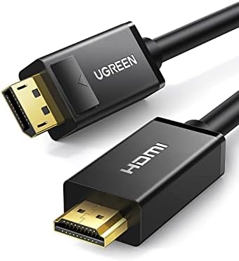 UGREEL 4K DisplayPort para HDMI CABO UNI-DIRECTIAL UHD DP para HDMI Connector Vídeo Exibir cabo para HDTV Monitor Projector Computador