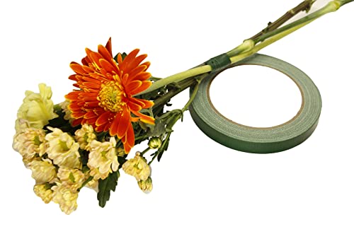 Tiamall 3 Rolls Fita floral fita floral fita de flores para embrulho de haste de buquê e artesanato floral