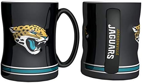 Boelter Brands NFL Jacksonville Jaguars 291682 Caneca de café, cor da equipe, 14 oz