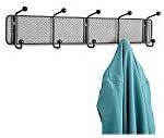 Safco 6403bl Onyx Mesh Wall Racks 5 Hook Steel