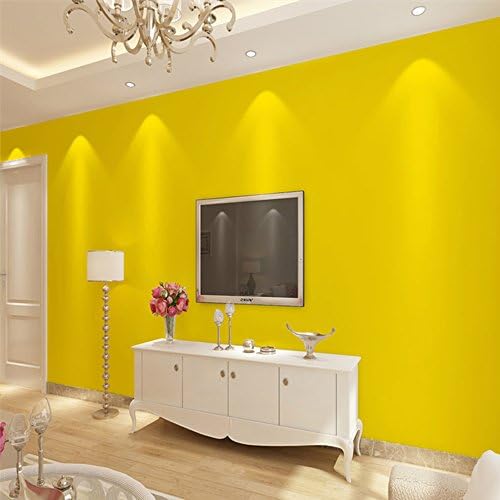 Yifely Yellow Shelf Decar Decor Decor Stick Color Solid Cor Auto-adesivo Vinil Combuteto Proteção Papel 17,7 polegadas por 9,8 pés