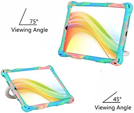 Caso infantil compatível com iPad mini 6ª geração 2021 8,3 polegadas, capa leve de silicone macio, com tampa de cinto