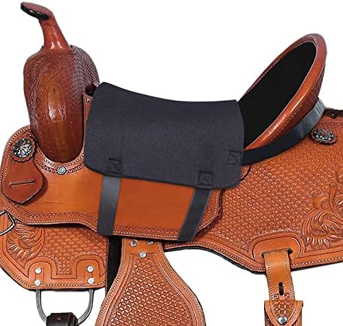 Harrison Howard Western Saddle Anti -Slip Grip Horse Seldle Seat Counting com 2 faixas de pernas elásticas - Pequenas