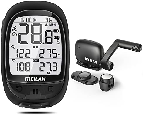 Meilan Oval GPS Bike Computer e Meilan C3 Bluetooth Speed ​​and Cadence Sensor