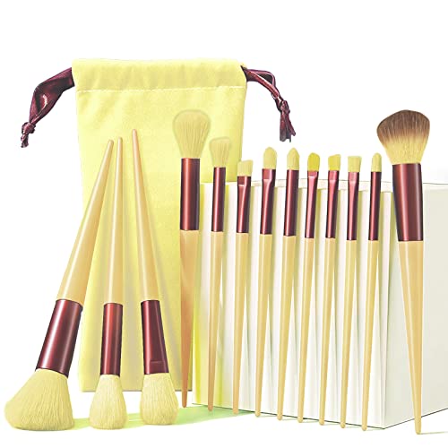Kit de escovas de maquiagem BueUo, pincéis de maquiagem de face Definir pincel de escova de fundação profissional Brush Brush Makeup