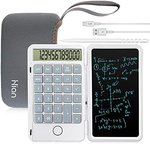 Calculadora Hion, 12 dígitos Calcultores da mesa de escritórios com 12 dígitos com mesa de escrita apagável, calculadora