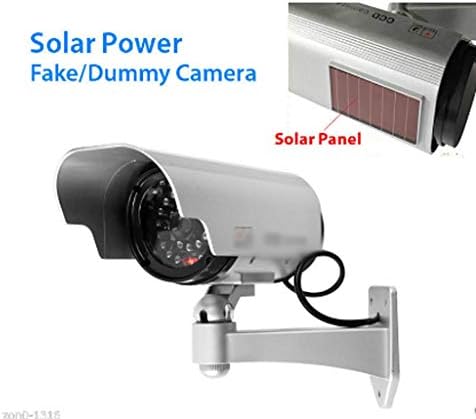 SBSNH Dummy Fake Câmera de imitação solar de energia solar de alta simulação cctv Câmera de vigilância à prova d'água CCTV Câmera de vigilância à prova d'água