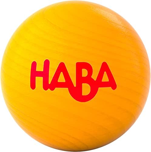 Haba Kullerbu Bucket de 13 bolas de madeira variadas