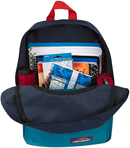 Mochilas coloridas para meninos e meninas da escola, 15 polegadas de mochila de dois tons para sala de aula, trabalho, viagens