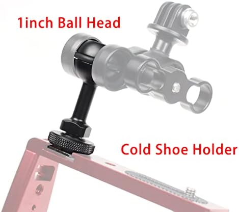 Feichao 1inch bola de cabeça para a base de calçados frios Montagem AJustable Adapter Compatível com a câmera de ação GoPro